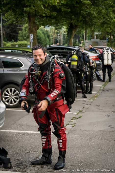 Claudio Malacarne in Tauchmontur